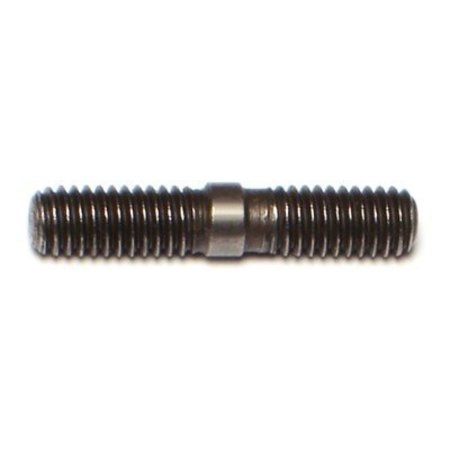 MIDWEST FASTENER Double-End Threaded Stud, 6 mmThread to31mmThread, 31 mm, Steel, Plain, 5 PK 66442